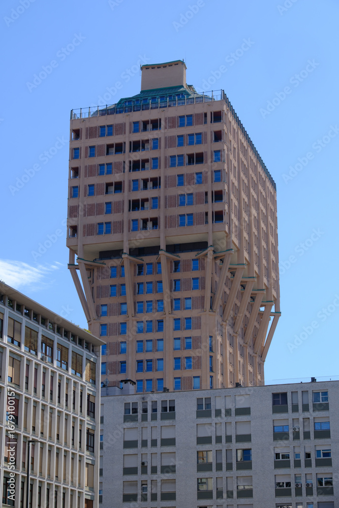 Fototapeta premium Torre Velasca, famous building of Milan, Italy