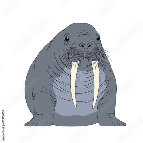 A detailed look at the majestic arctic walrus and its remarkable features