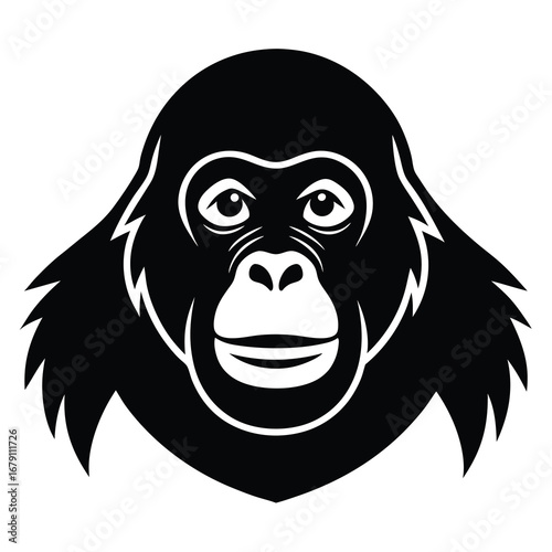 orangutan vector icon