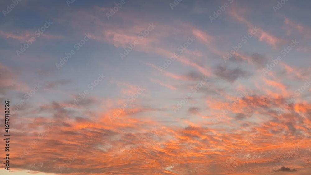 Fototapeta premium red sunset sky