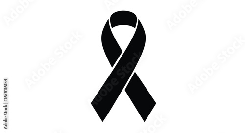 A Symbolic Black Ribbon: Representing Mourning, Awareness, and Solidarity in Graphic Form