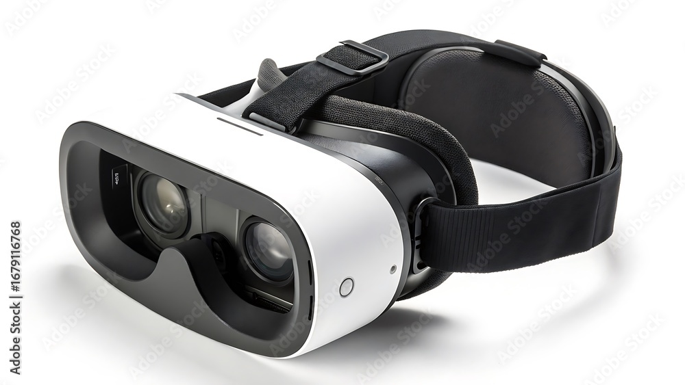 Fototapeta premium Modern virtual reality headset with adjustable straps