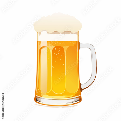 Bierkrug mit Schaum