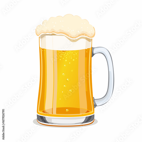 Bierkrug mit Schaum