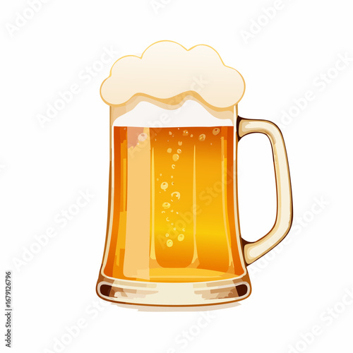 Bierkrug mit Schaum