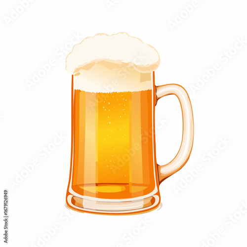 Bierkrug mit Schaum
