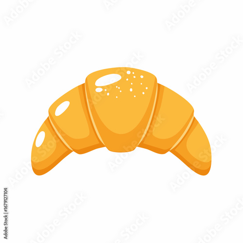Croissant als Frühstückssymbol