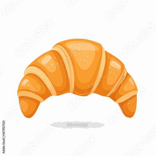 Croissant als Frühstückssymbol