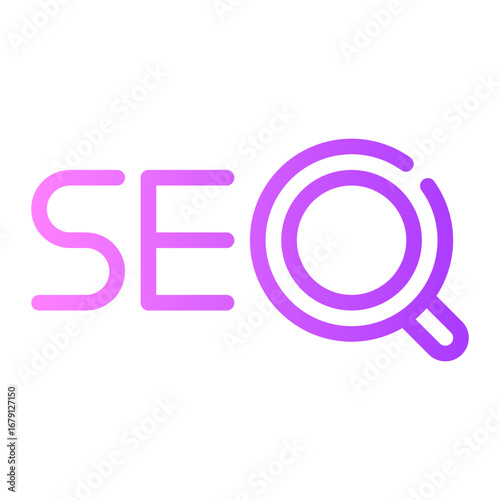 search engine optimization gradient icon
