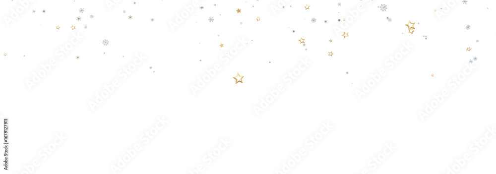 Fototapeta premium Sparkling background with gold and silver stars. Perfect for holidays, celebrations, and festive designs.
