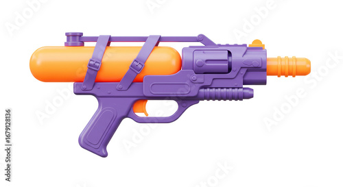 Isolated toy water gun