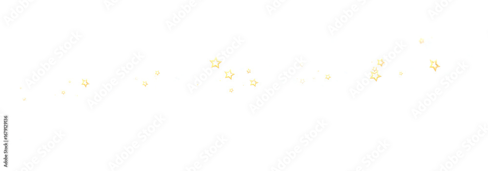 Obraz premium Sparkling gold stars on white. Perfect for holidays, magic, and celestial designs.