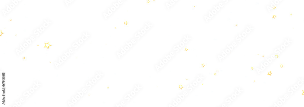 Fototapeta premium Beautiful image of golden stars scattered on a white background. Perfect for festive designs.