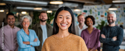 Candid shots of employees engaging in dynamic discussions and working in a vibrant office environment, emphasizing active engagement.