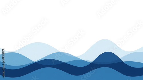 Abstract wavy blue background design. The elegant waves design will perfect for any background images transparent background