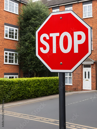 Stop sign requesting ceasing leaseholding flats in UK