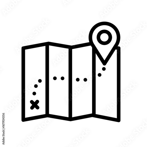 treasure map icon
