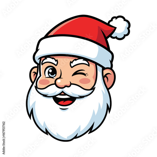 Smiling Santa Claus.vector eps 10