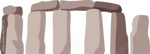 Stonehenge Ancient Monument Illustration
