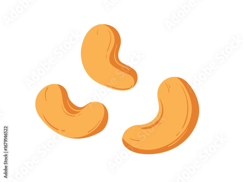 Cashew nut, cartoon healthy Cereal Food