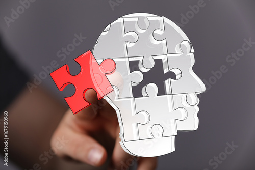 Abstract image of a human h...