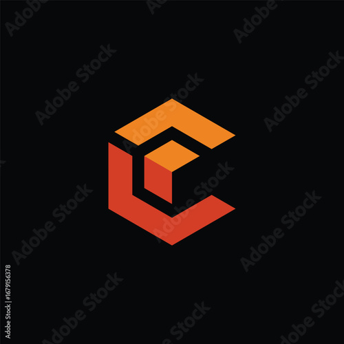 Initial Letter C Hexagon Logo Design Vector Template