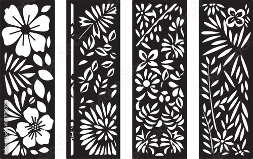 Floral & Geometric Laser Cut Wall Panel SVG Bundle
