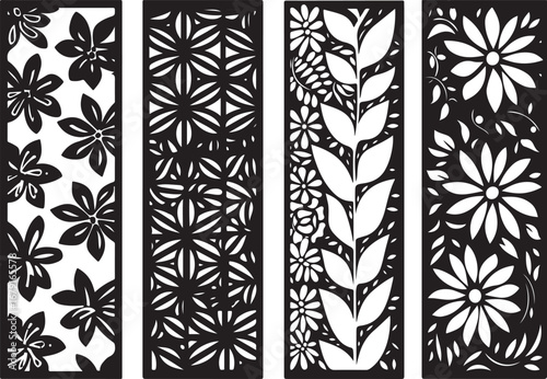Floral & Geometric Laser Cut Wall Panel SVG Bundle
