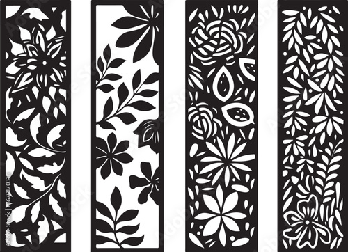 Floral & Geometric Laser Cut Wall Panel SVG Bundle
