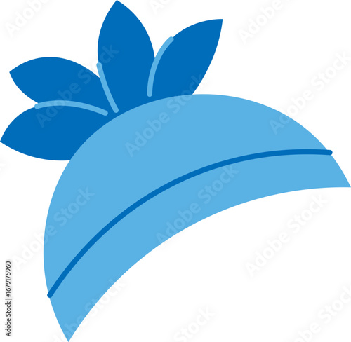 Stylized Turban with Leaf Design