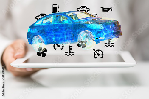 Modern car maintenance. Dig...