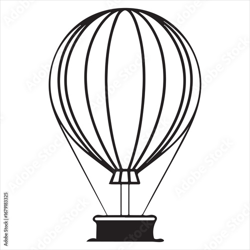 air balloon vector art illustration