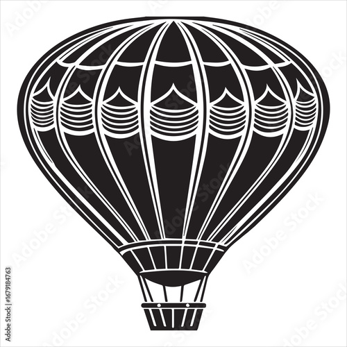 air balloon vector art illustration