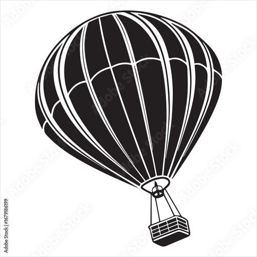 air balloon vector art illustration