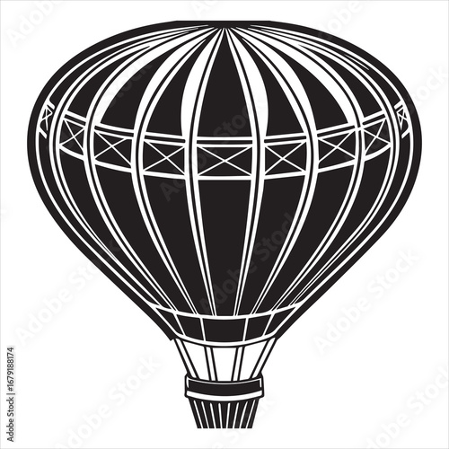 air balloon vector art illustration