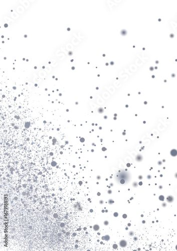 Glowing gray particles burs...