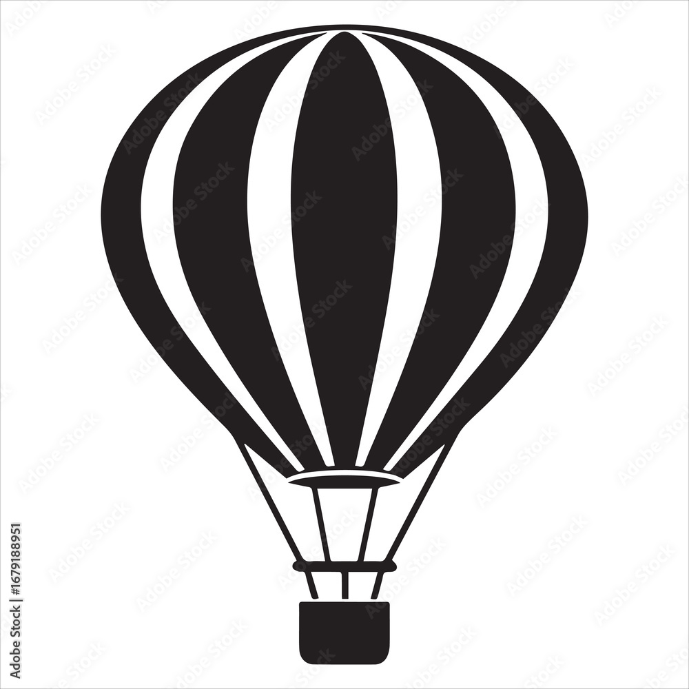 Naklejka premium air balloon vector art illustration