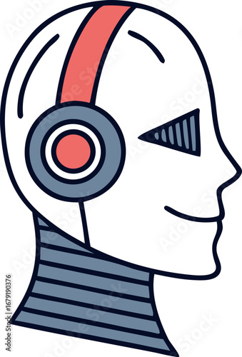 generative ai character vector icon