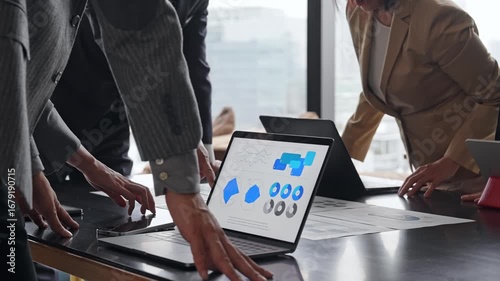 Group of business people meeting in an office