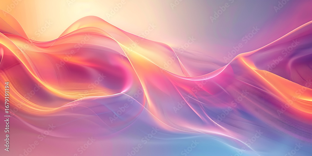 Obraz premium Abstract Luminous Waves