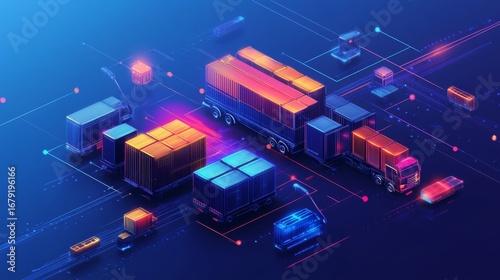 Optimizing global logistics network integration visualization of transport systems in dynamic environments