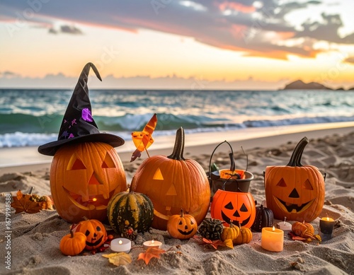 Halloween beach party 