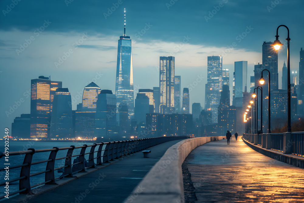 Fototapeta premium Urban Night Bokeh Texture 8K