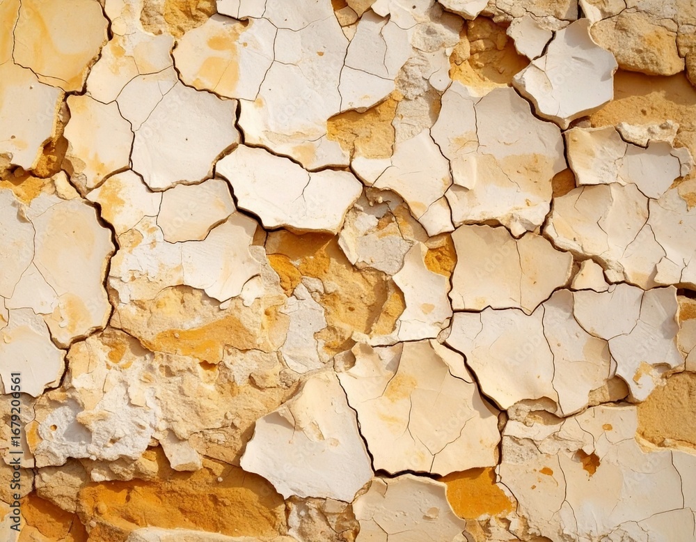 Fototapeta premium Cracked Plaster Wall Texture