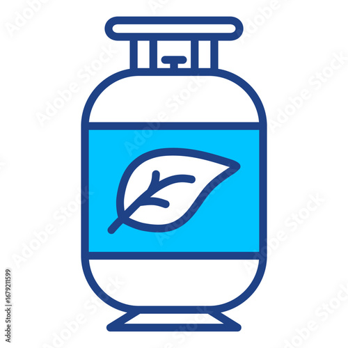 Gas Cylinder Simple Vector Icon Collection