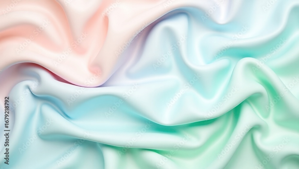 Obraz premium silk fabric background, Soft pastel colored fabric texture background with blue silk background, blue satin background