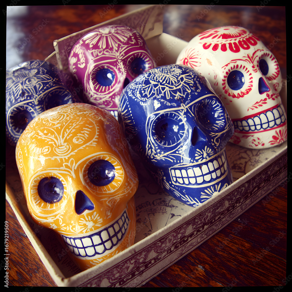 Fototapeta premium Mexican sugar skulls