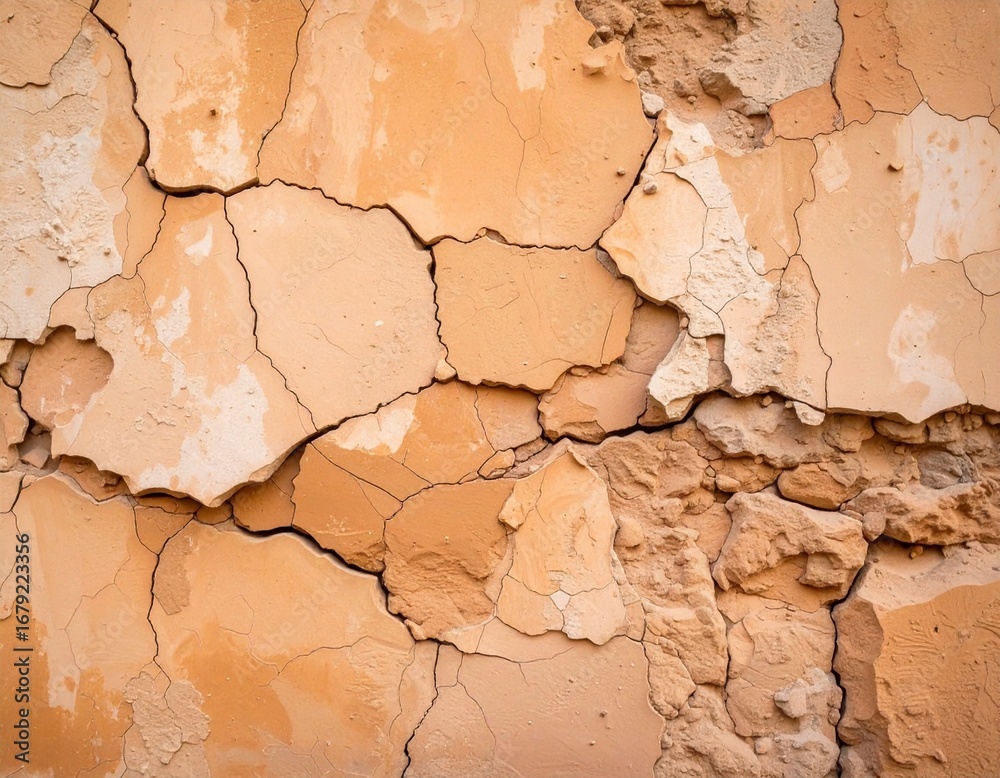 Fototapeta premium Cracked Wall Texture Abstract Background