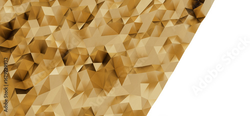 Premium gold geometric back...