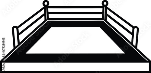 Vector boxing ring icon